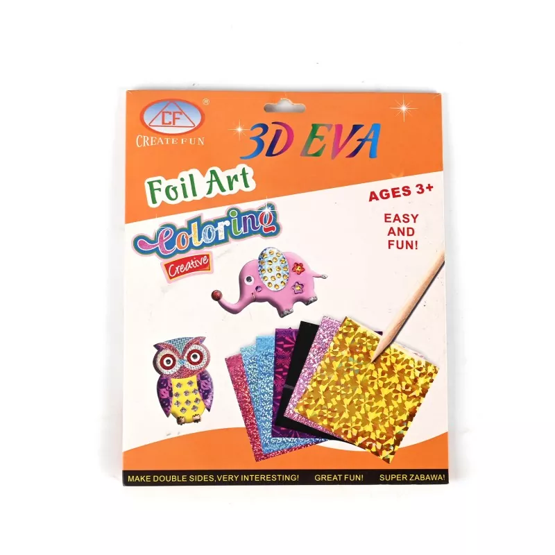 Mainan Seni Foil EVA 3D