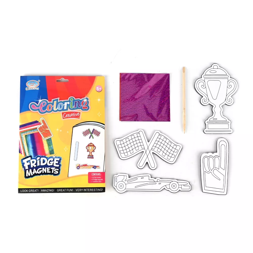 Mainan Magnet Kulkas Seni Foil
